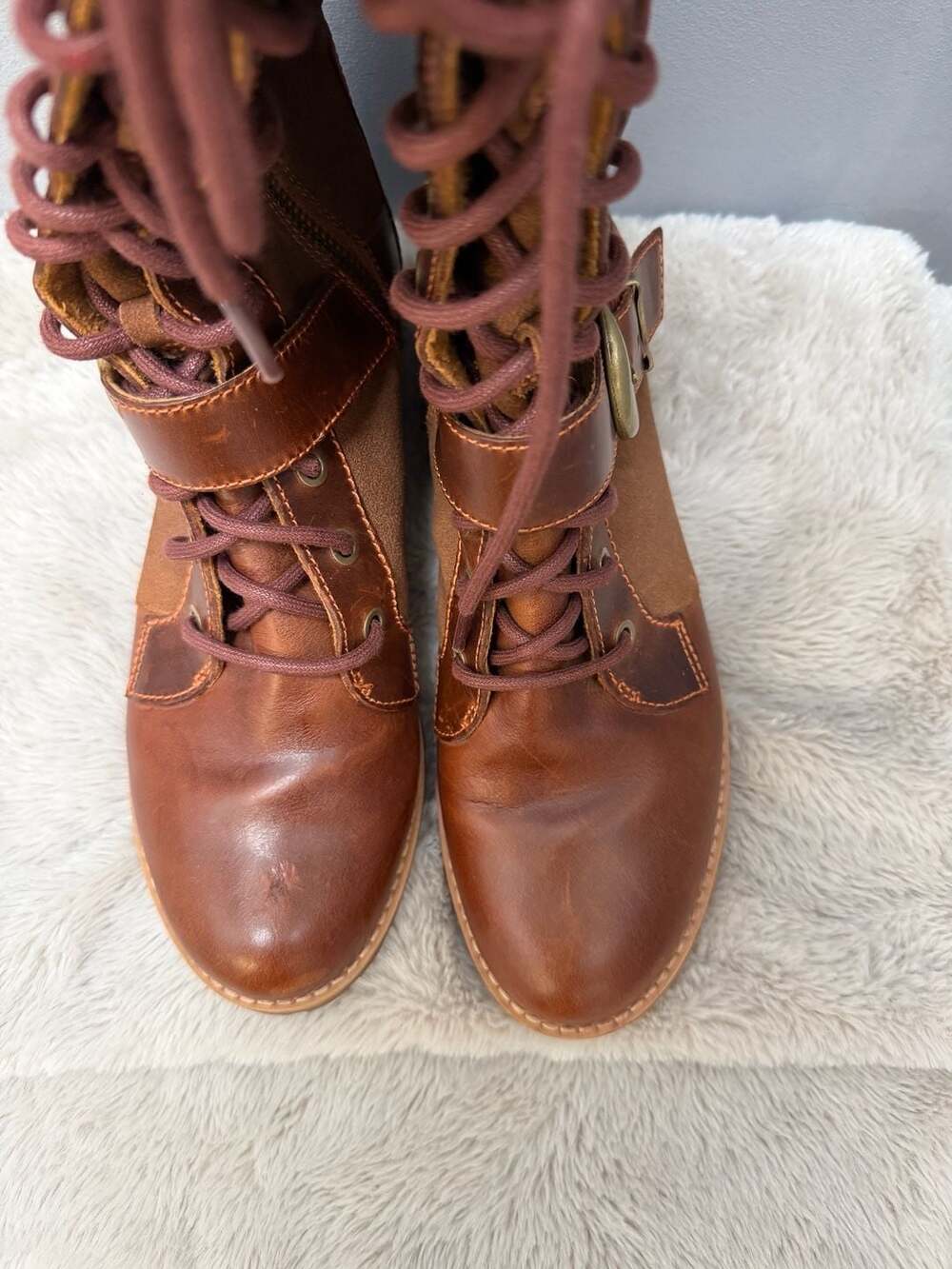 Vintage Y2K Timberland earthkeepers bethel Leather Buckle Boots Size 8 Womens - Picture 5 of 8